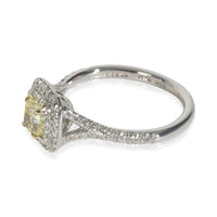 0.6 ct Cushion Modified Diamond Soleste Engagement Ring