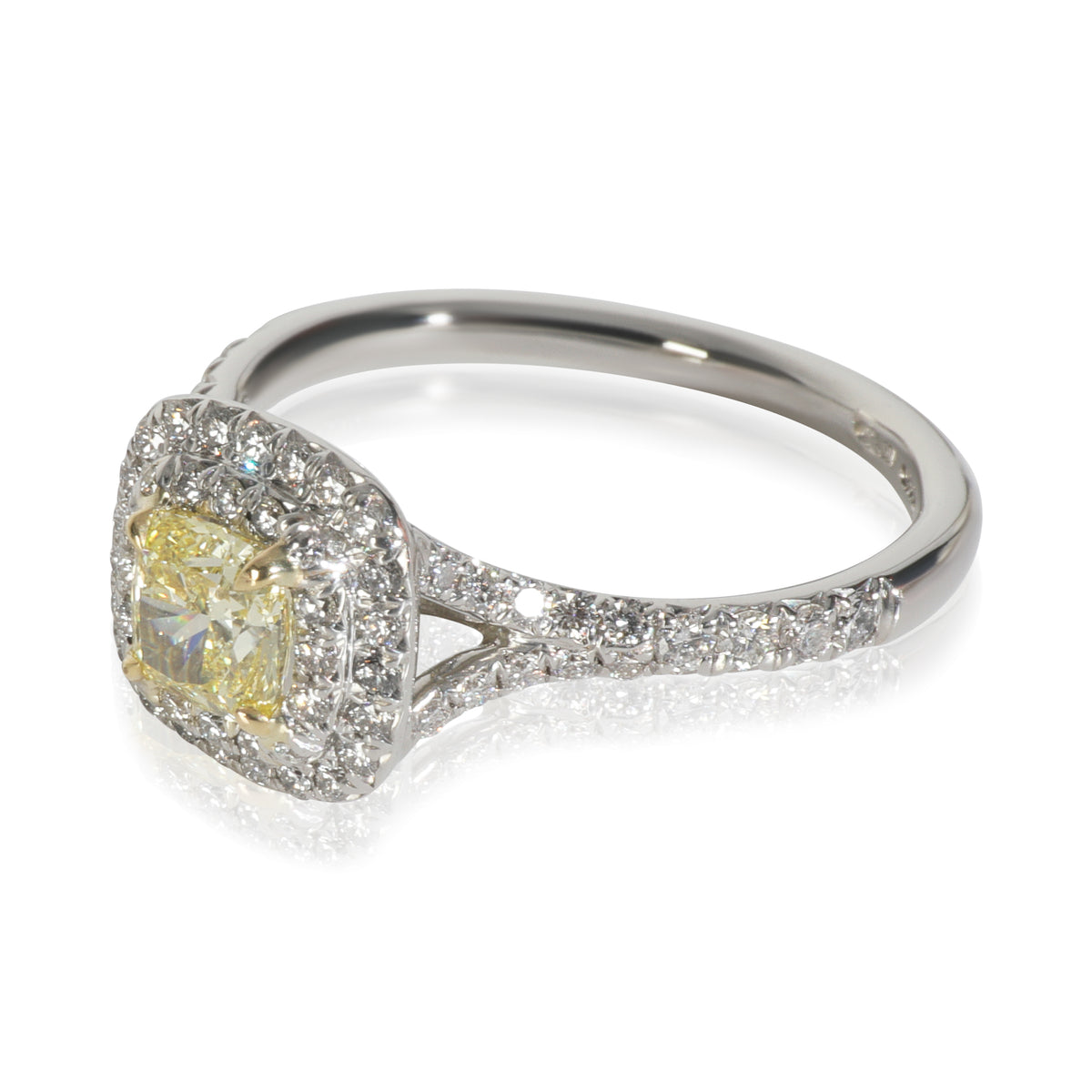 0.6 ct Cushion Modified Diamond Soleste Engagement Ring