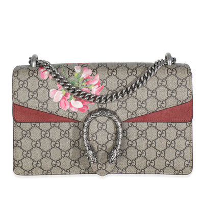 Beige Multicolor Dry Rose GG Supreme Canvas Blooms Medium Dionysus Bag