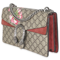 Beige Multicolor Dry Rose GG Supreme Canvas Blooms Medium Dionysus Bag