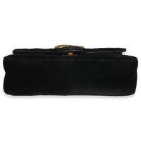 Black Velvet Matelasse Mini GG Marmont Shoulder Bag