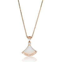 Rose Gold Mother Of Pearl and Diamond Divas Dream Pendant