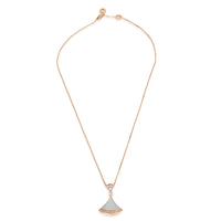 Rose Gold Mother Of Pearl and Diamond Divas Dream Pendant