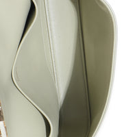 Almond Green Shiny Calfskin Triomphe Chain Shoulder Bag