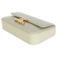 Almond Green Shiny Calfskin Triomphe Chain Shoulder Bag