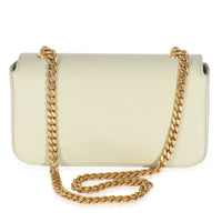 Almond Green Shiny Calfskin Triomphe Chain Shoulder Bag