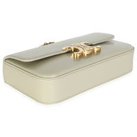 Almond Green Shiny Calfskin Triomphe Chain Shoulder Bag