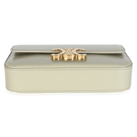 Almond Green Shiny Calfskin Triomphe Chain Shoulder Bag