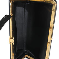 Black Natural Satinated Calfskin Medium Antoinette Bag