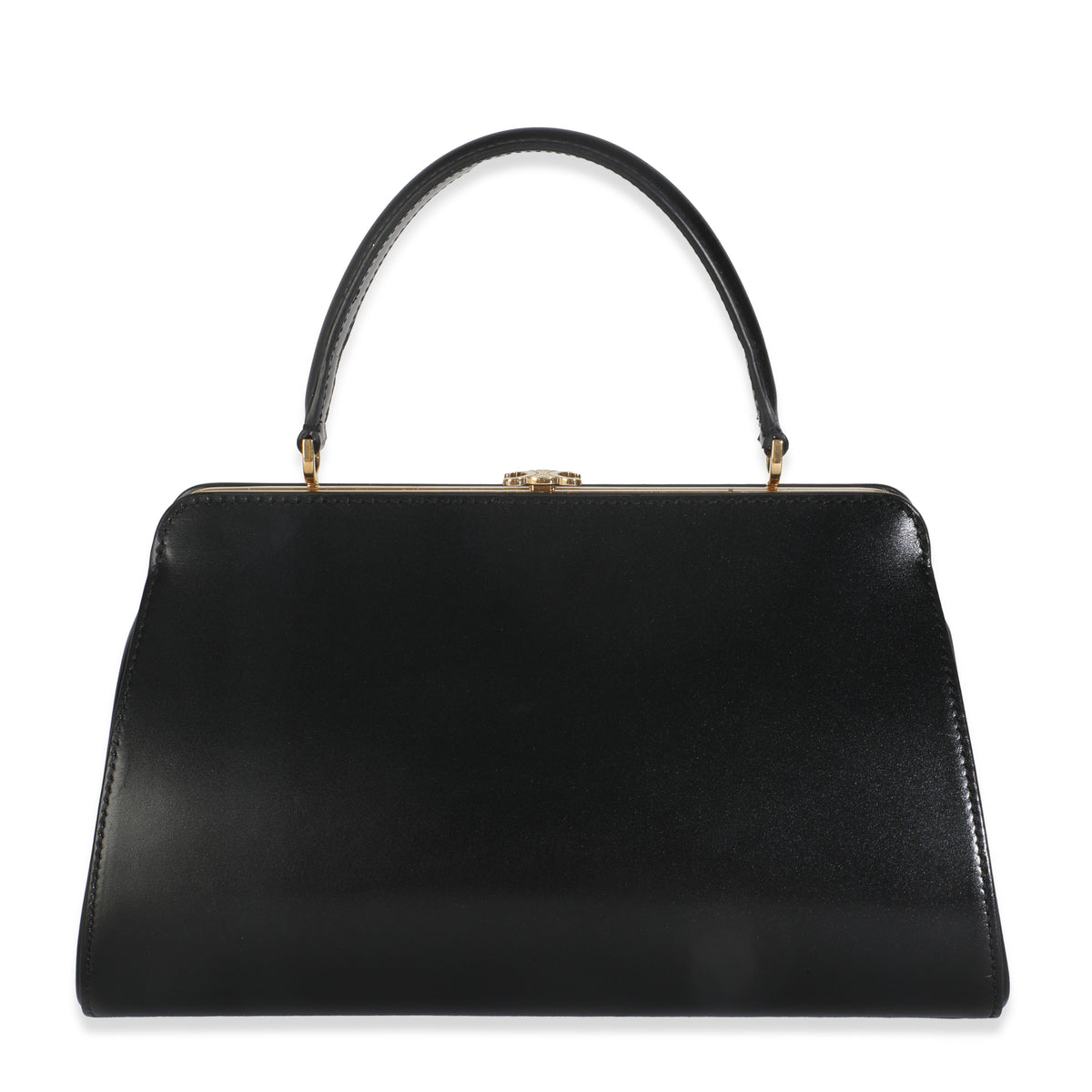 Black Natural Satinated Calfskin Medium Antoinette Bag