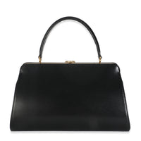 Black Natural Satinated Calfskin Medium Antoinette Bag