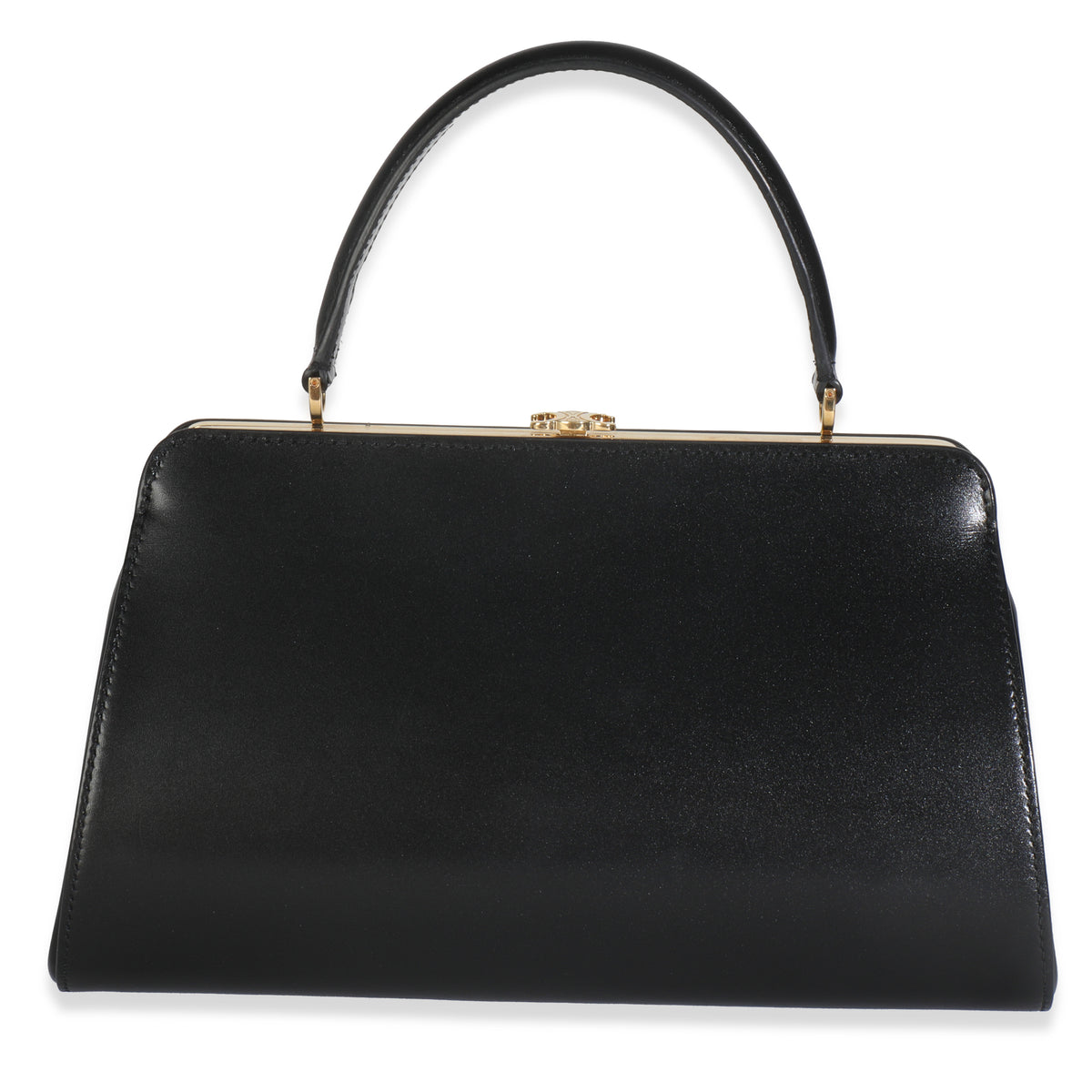 Black Natural Satinated Calfskin Medium Antoinette Bag