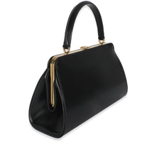 Black Natural Satinated Calfskin Medium Antoinette Bag