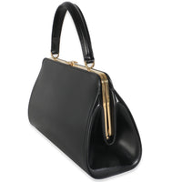 Black Natural Satinated Calfskin Medium Antoinette Bag