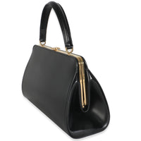 Black Natural Satinated Calfskin Medium Antoinette Bag