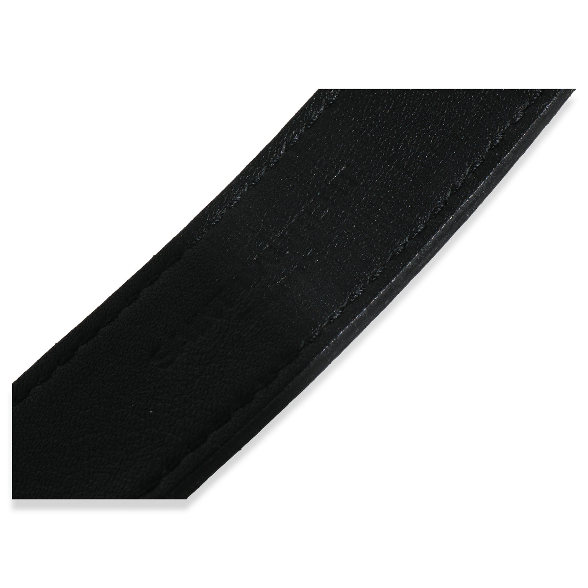 Black Croc Embossed Calfskin Buckle Belt 70