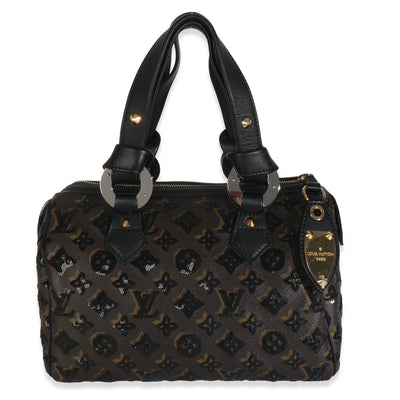 Black Sequins Monogram Canvas Eclipse Speedy 28