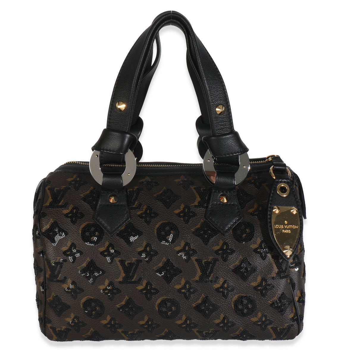 Black Sequins Monogram Canvas Eclipse Speedy 28