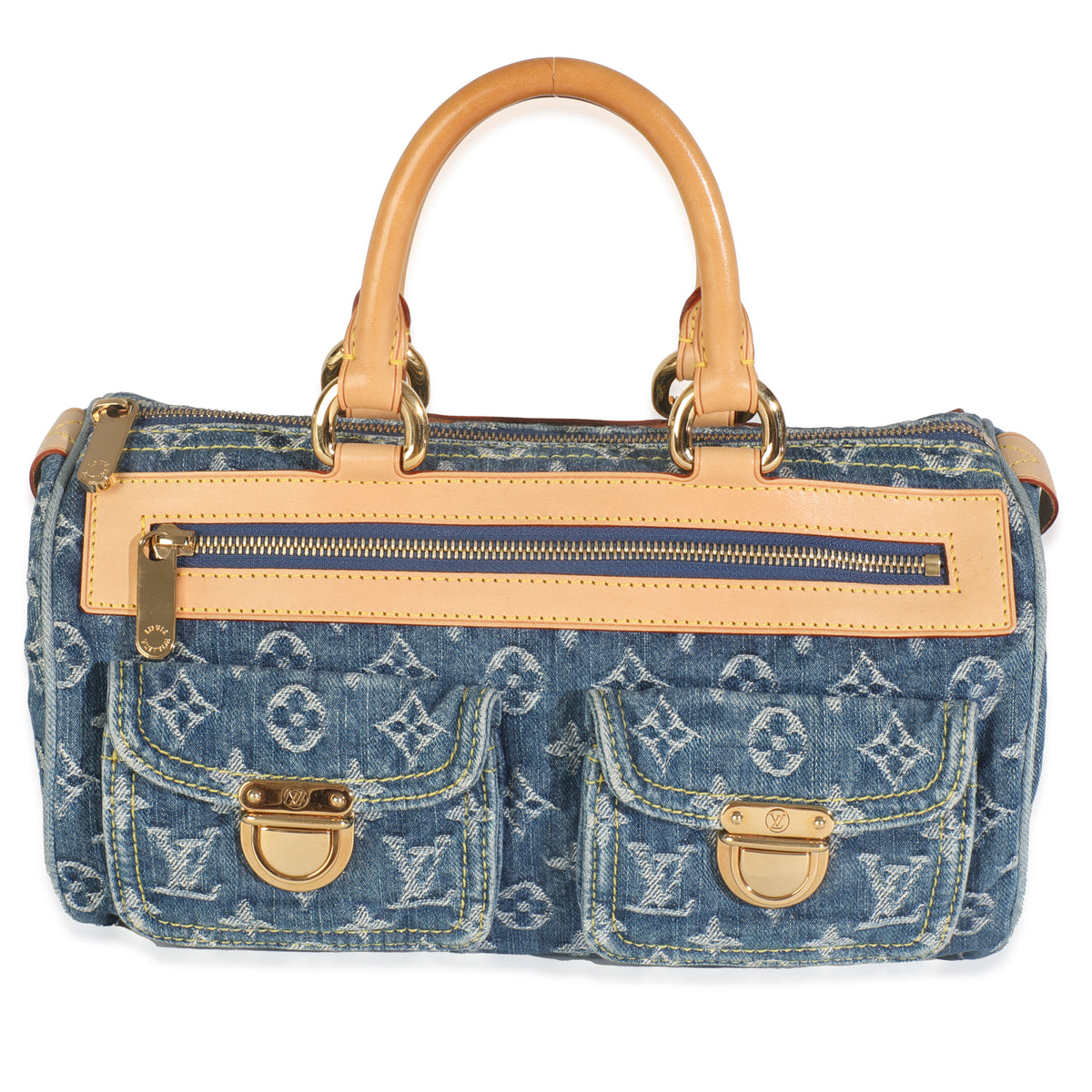 Blue Monogram Denim Neo Speedy