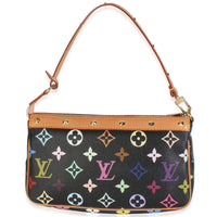 Black Monogram Multicolor Canvas Pochette Accessoires