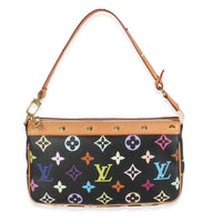 Black Monogram Multicolor Canvas Pochette Accessoires