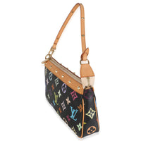 Black Monogram Multicolor Canvas Pochette Accessoires