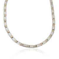 Tiffany & Co. Yellow Gold & Sterling Silver  Vintage Flat Link Necklace fv