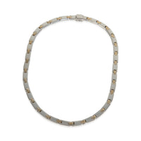 Tiffany & Co. Yellow Gold & Sterling Silver  Vintage Flat Link Necklace sv