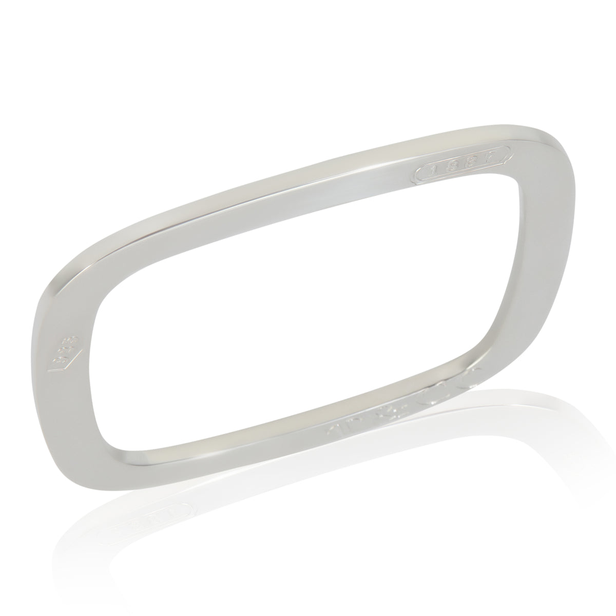 Sterling Silver  1837 Flat Square Bracelet