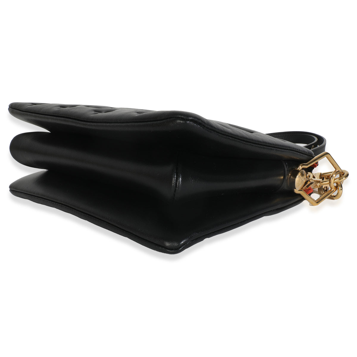 Black Puffy Monogram Lambskin Coussin BB