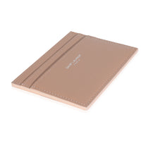 Saint Laurent Dark Pink Grain De Poudre Credit Card Case Wallet box