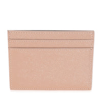 Saint Laurent Dark Pink Grain De Poudre Credit Card Case Wallet bv