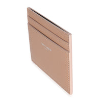 Saint Laurent Dark Pink Grain De Poudre Credit Card Case Wallet sv
