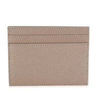 Saint Laurent Taupe Grain De Poudre Credit Card Case Wallet bv
