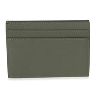 Saint Laurent Light Khaki Grain De Poudre Credit Card Case Wallet bv