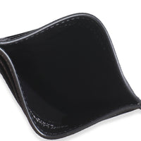 Black Grain De Poudre Credit Card Case