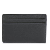 Black Grain De Poudre Credit Card Case