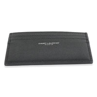 Black Grain De Poudre Credit Card Case