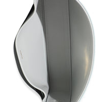 Blue Grey Shiny Calfskin Claude Triomphe Shoulder Bag