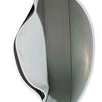 Blue Grey Shiny Calfskin Claude Triomphe Shoulder Bag