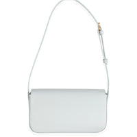 Blue Grey Shiny Calfskin Claude Triomphe Shoulder Bag