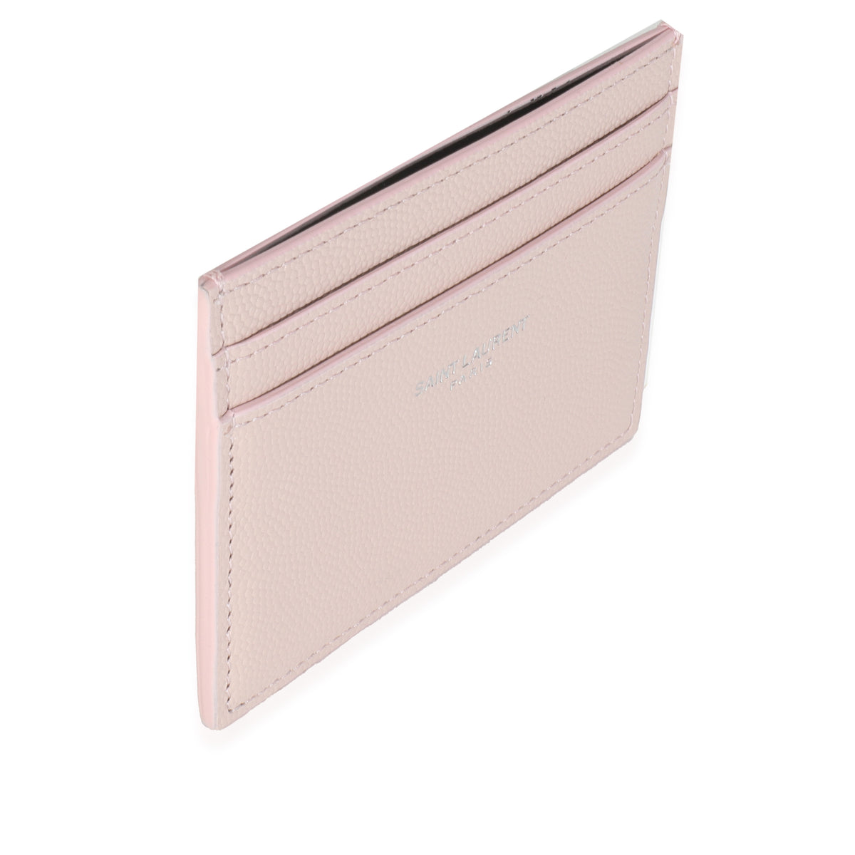 Light Pink Grain De Poudre Credit Card Case
