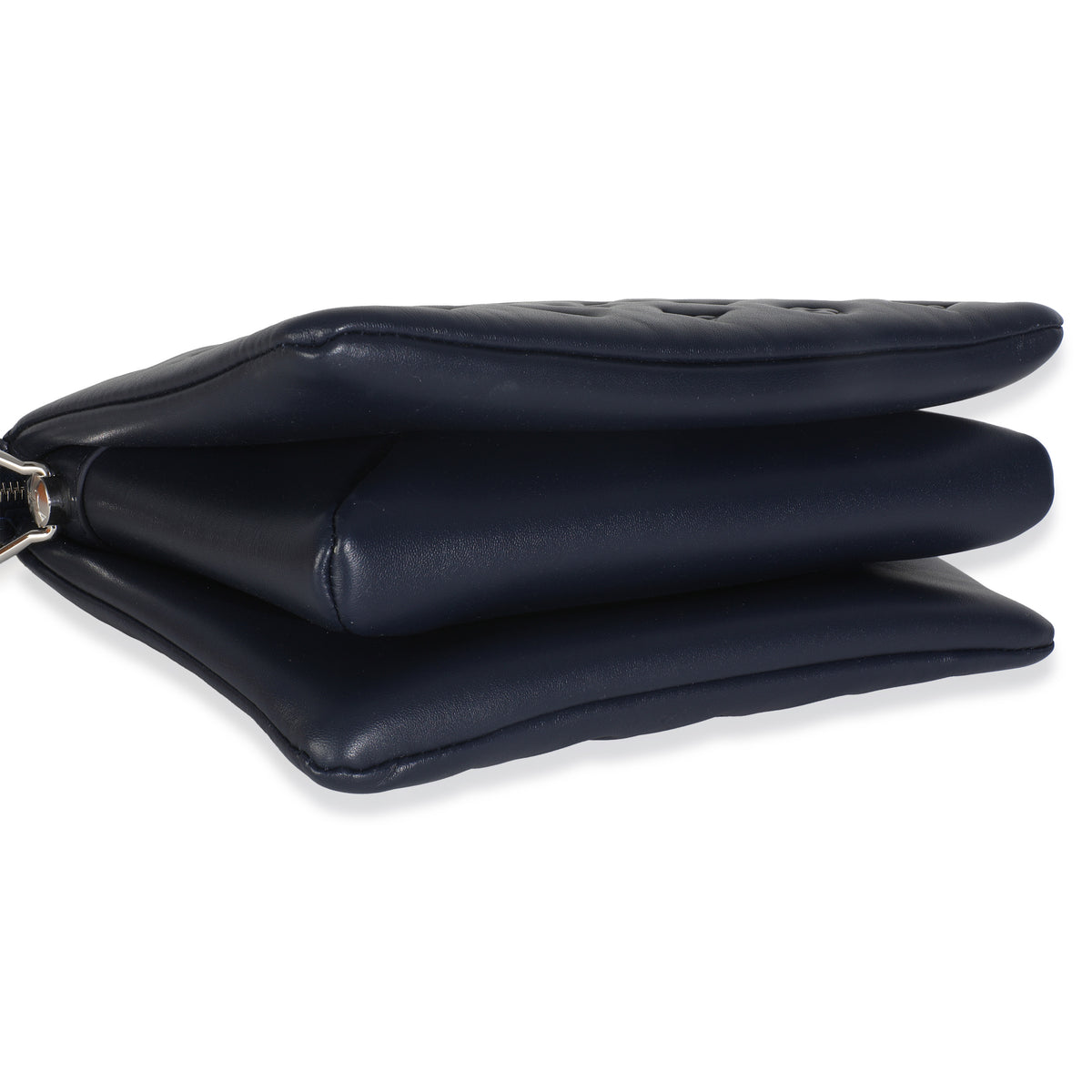 Navy Monogram Embossed Lambskin Coussin PM