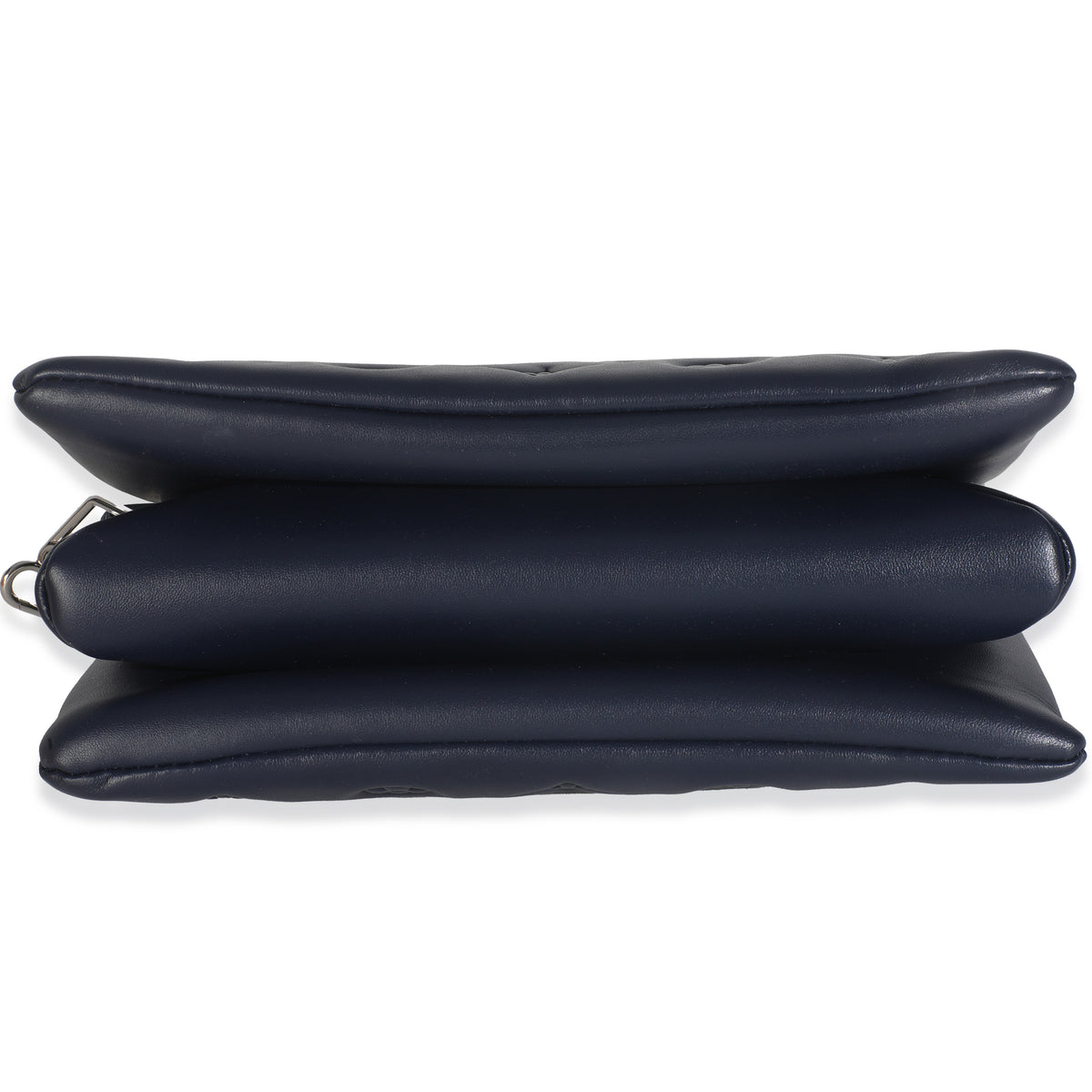 Navy Monogram Embossed Lambskin Coussin PM