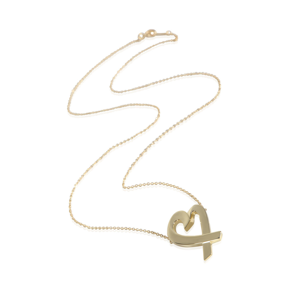 Yellow Gold  Vintage Paloma Picasso Loving Heart Pendant