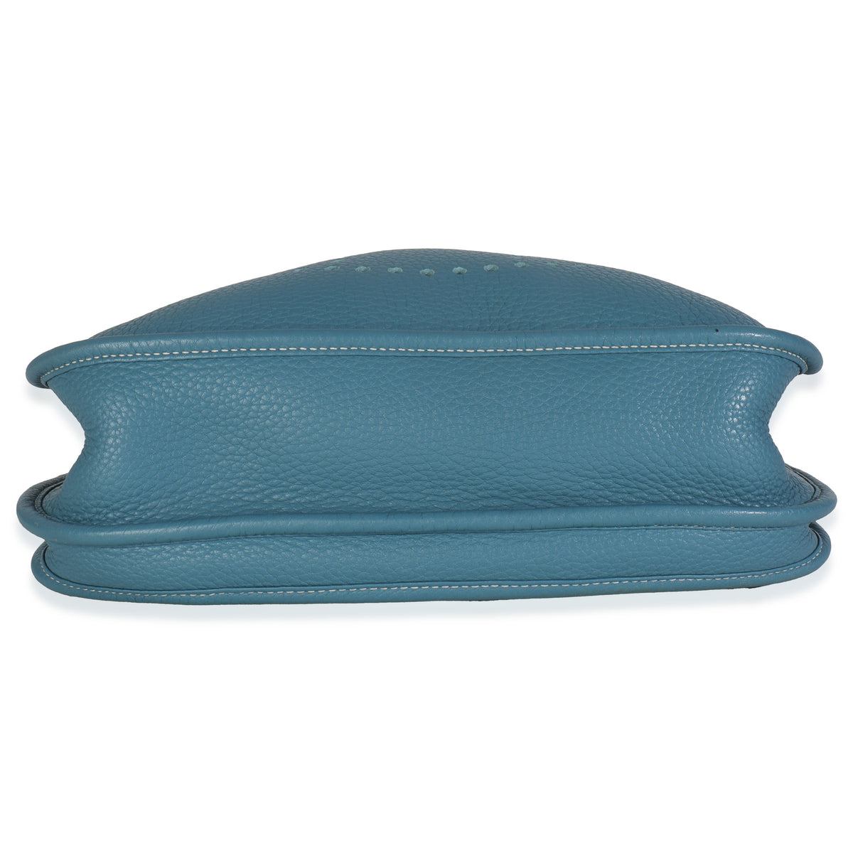 Hermès Bleu Jean Clemence Evelyne III PM PHW Handbag stamp