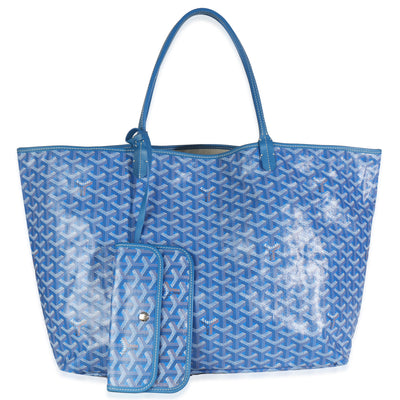 Blue Goyardine Canvas Saint Louis GM