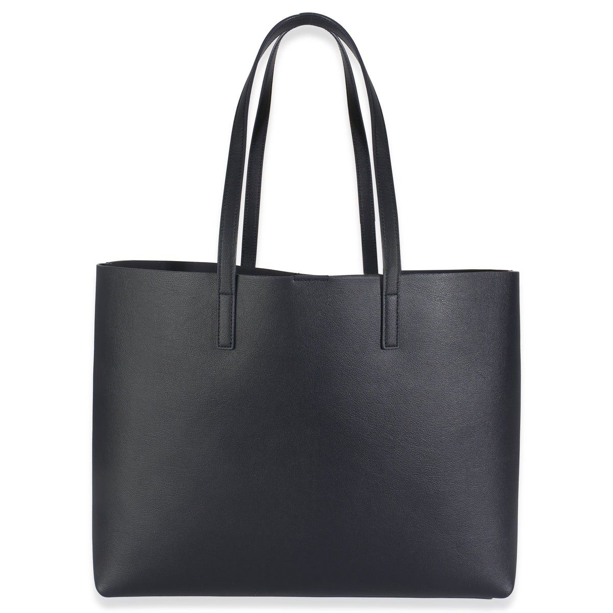 Deep Marine Calfskin Large Shopping Tote