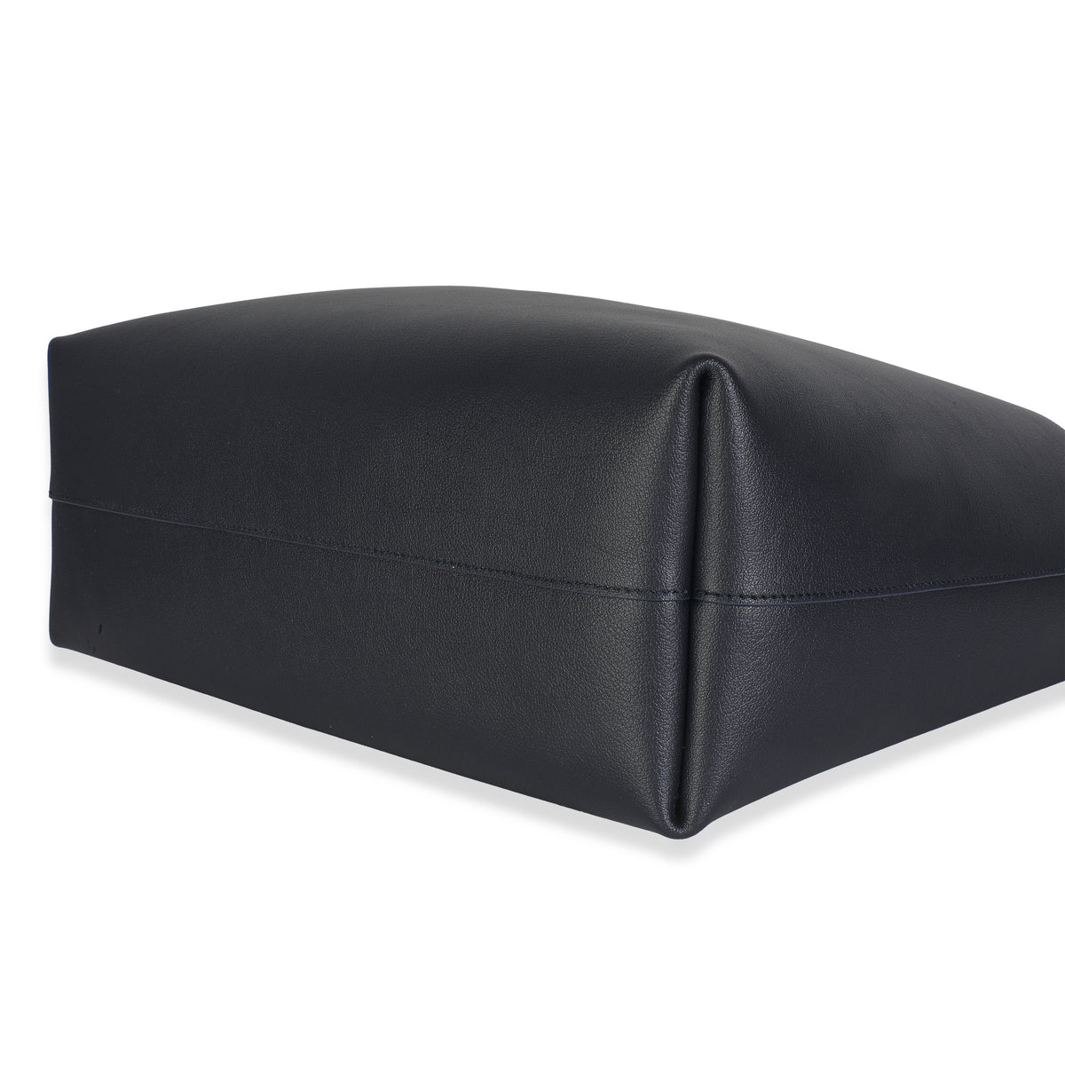 Deep Marine Calfskin Large Shopping Tote