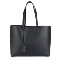Deep Marine Calfskin Large Shopping Tote